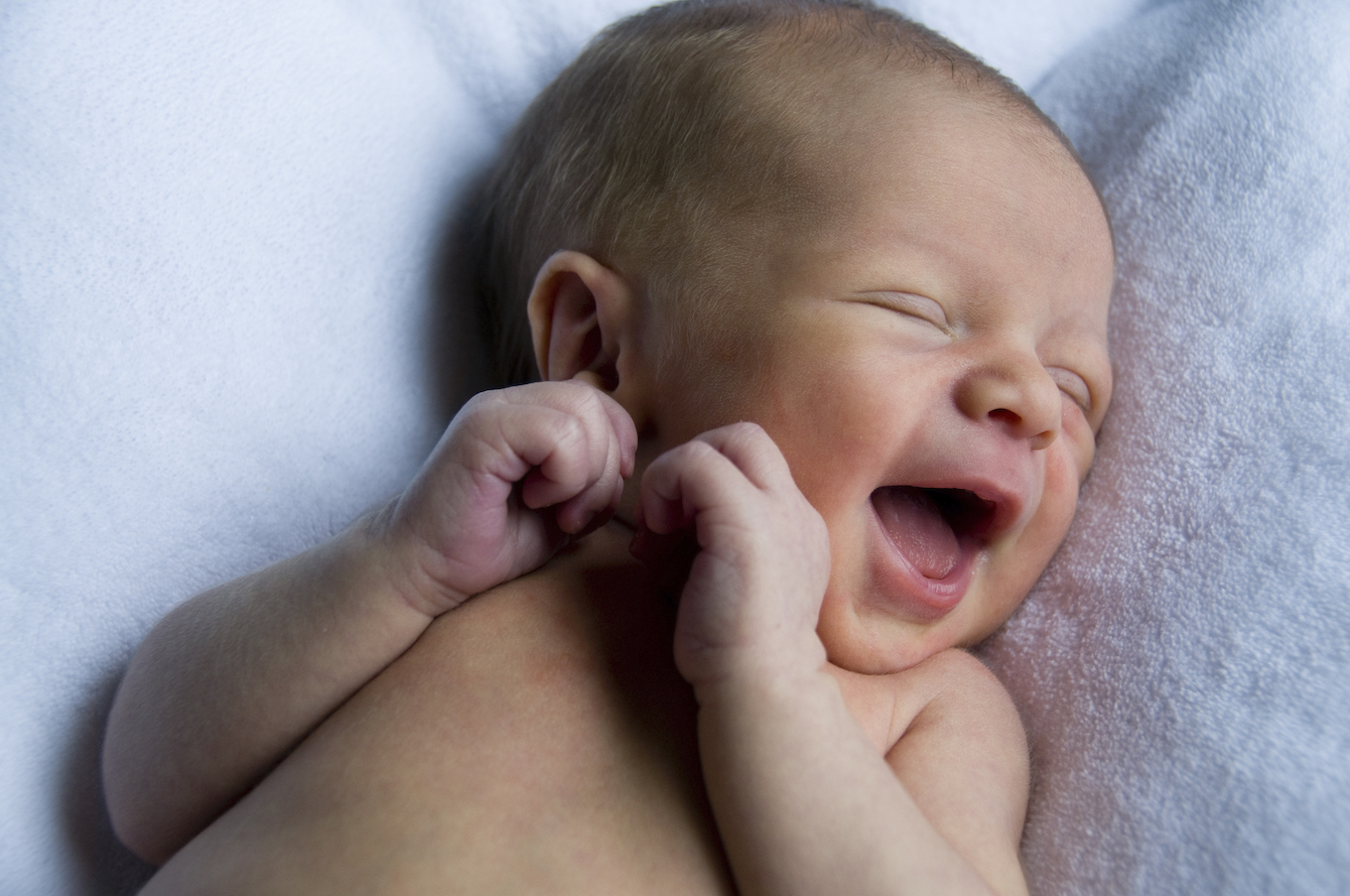 Newborn Smiling Portrait