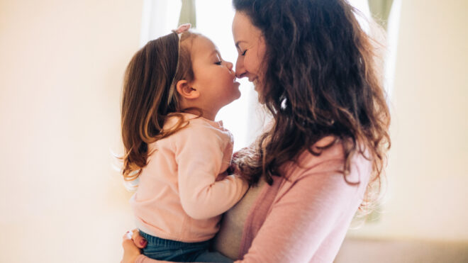 mom and daughter
