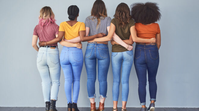 women in jeans