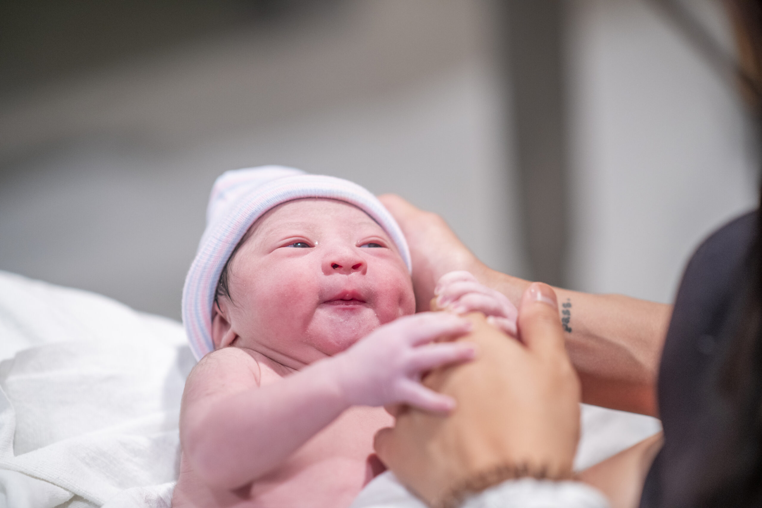 Newborn baby girl