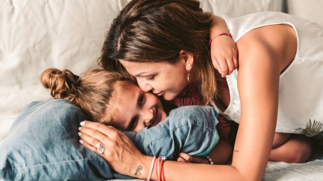 saying no to kids mother and daughter