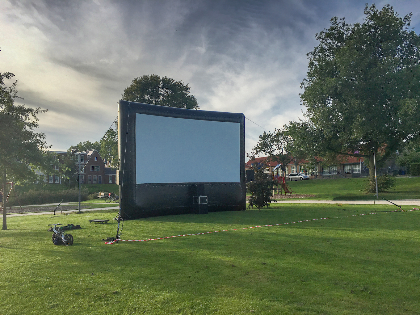 Open air cinema event in Public Park