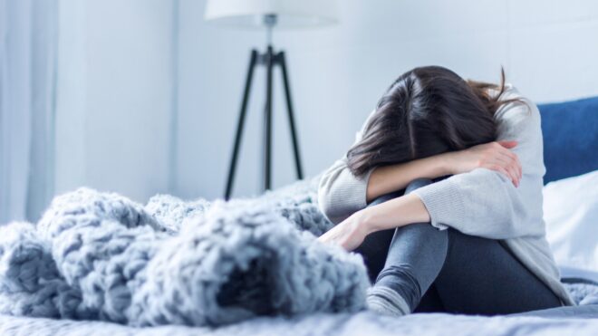 Depressed woman