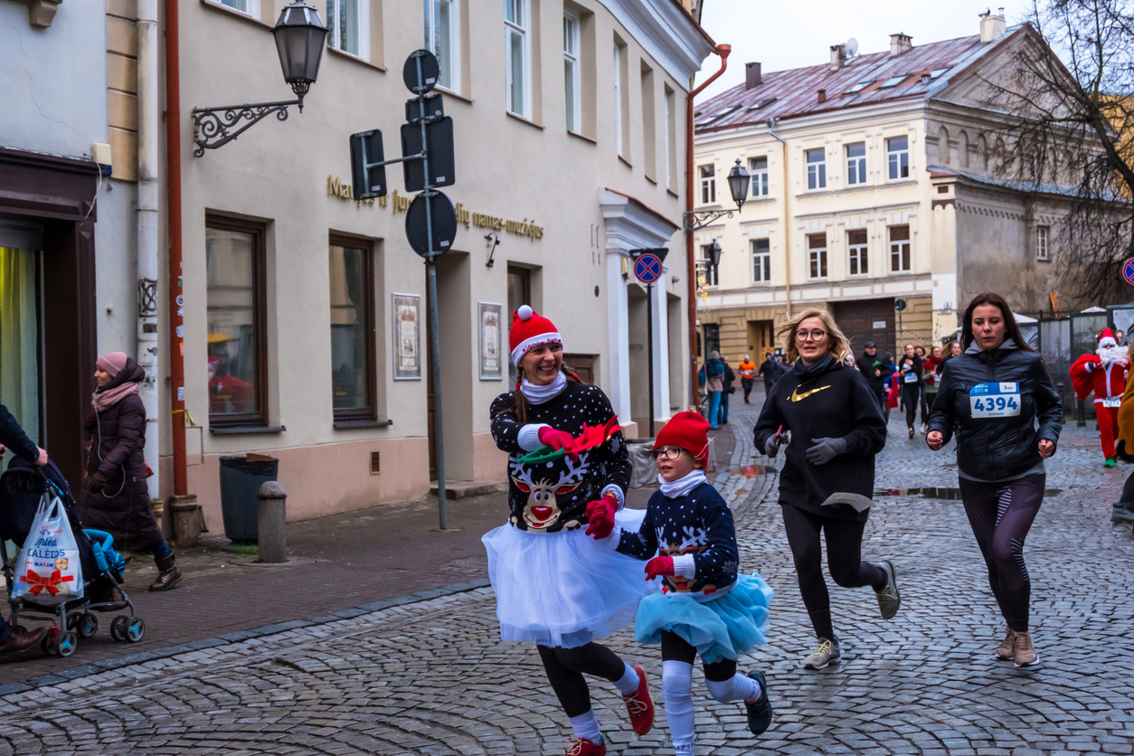 Traditional Christmas ran in Vilnius, Lithuania