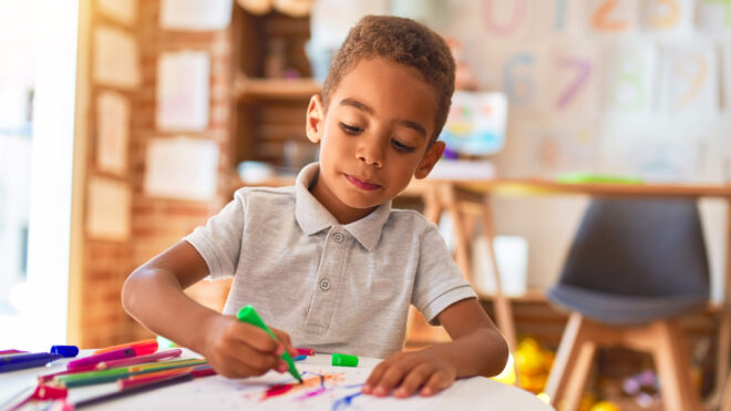 boy at school