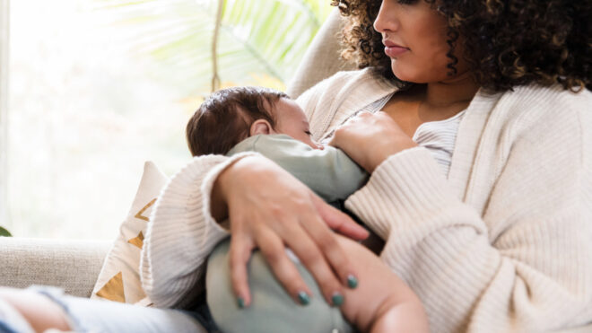 woman breastfeeding