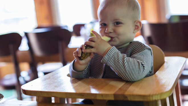 baby in highchair