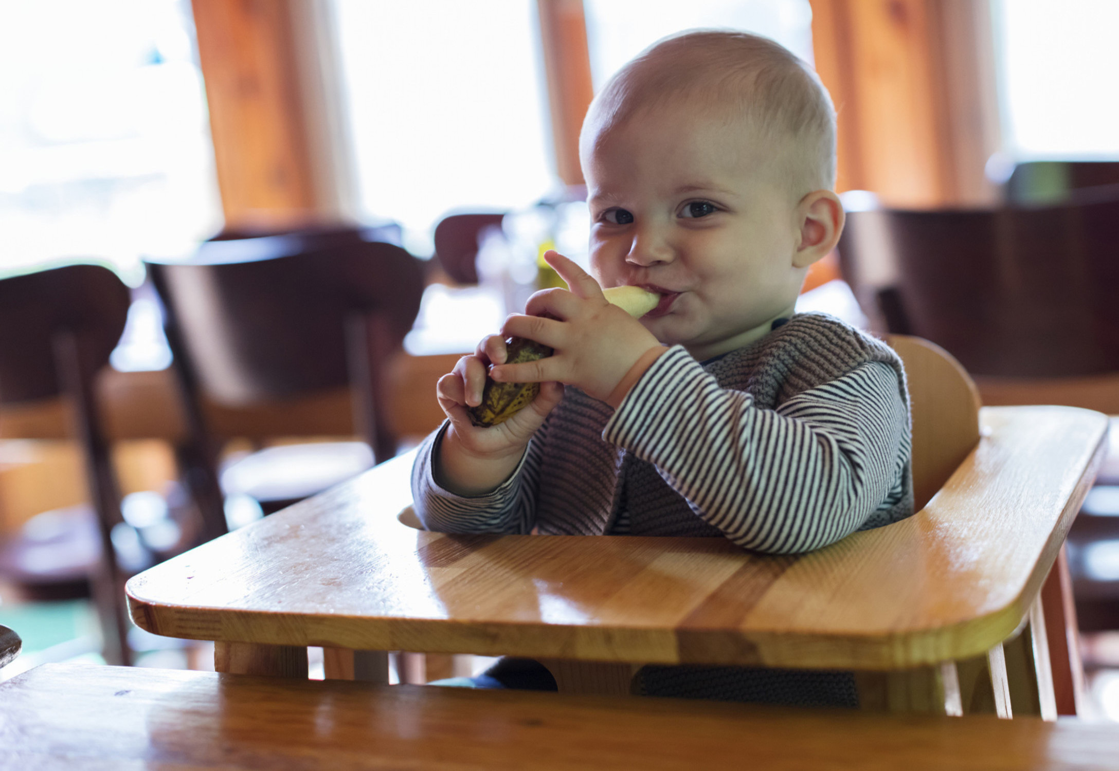 baby in highchair