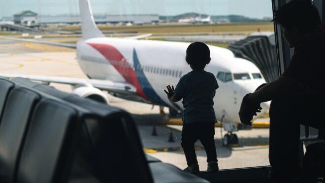 toddler airport