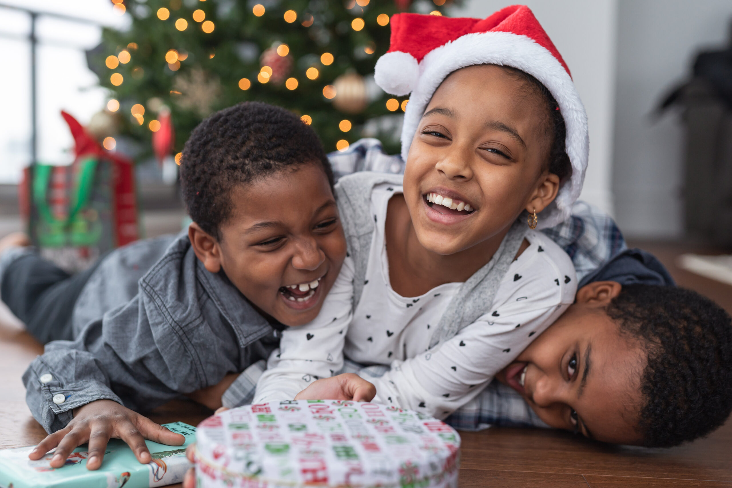 Sibling fun on Christmas Day