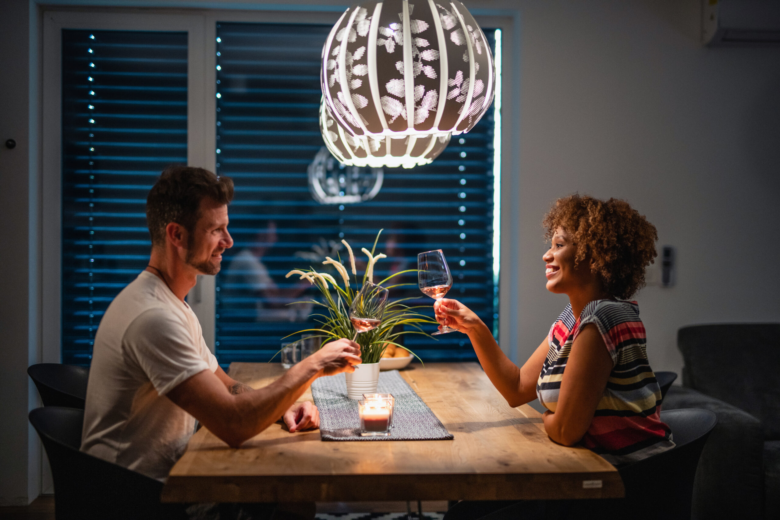 couple eating together