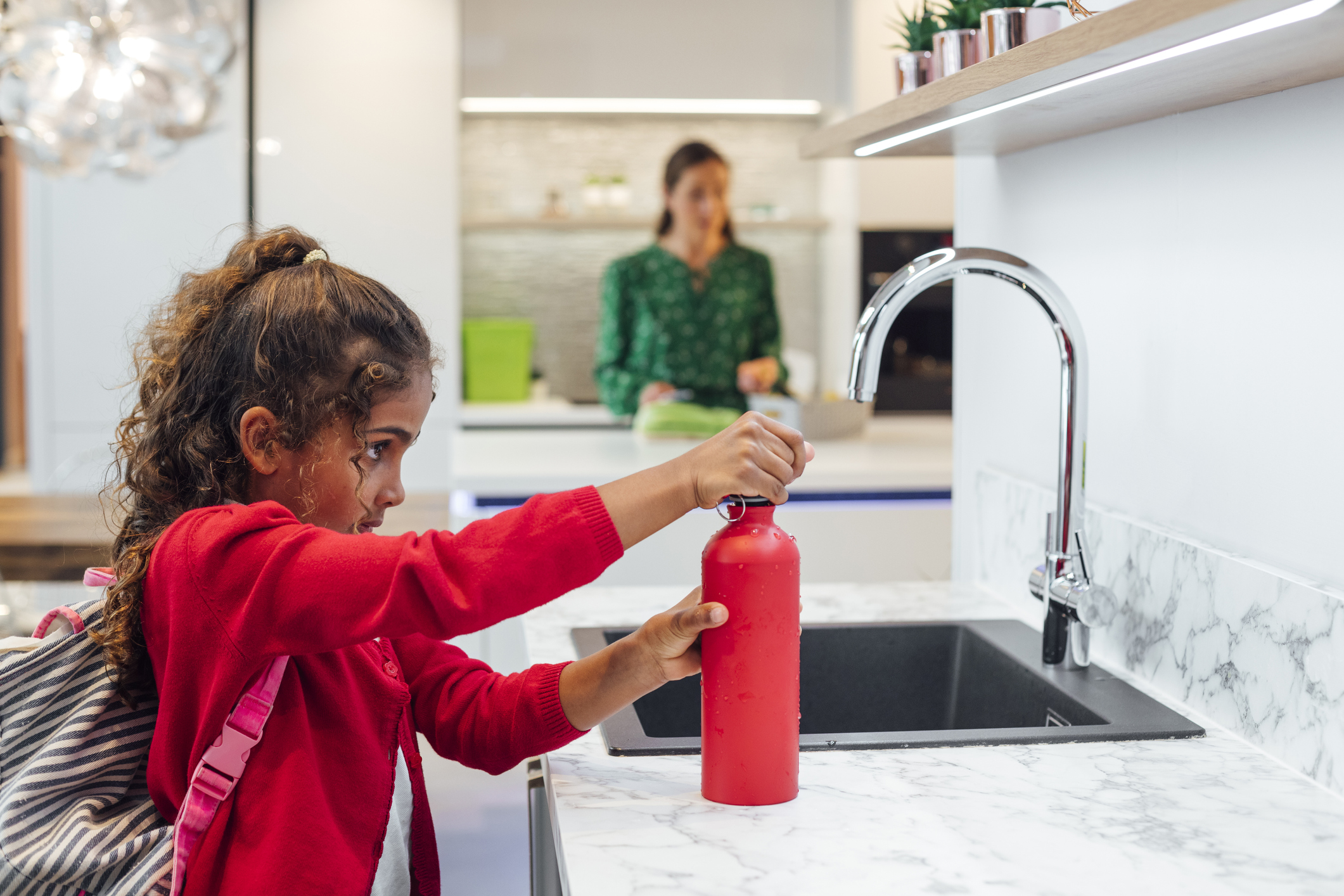 Filling Up Water Bottle