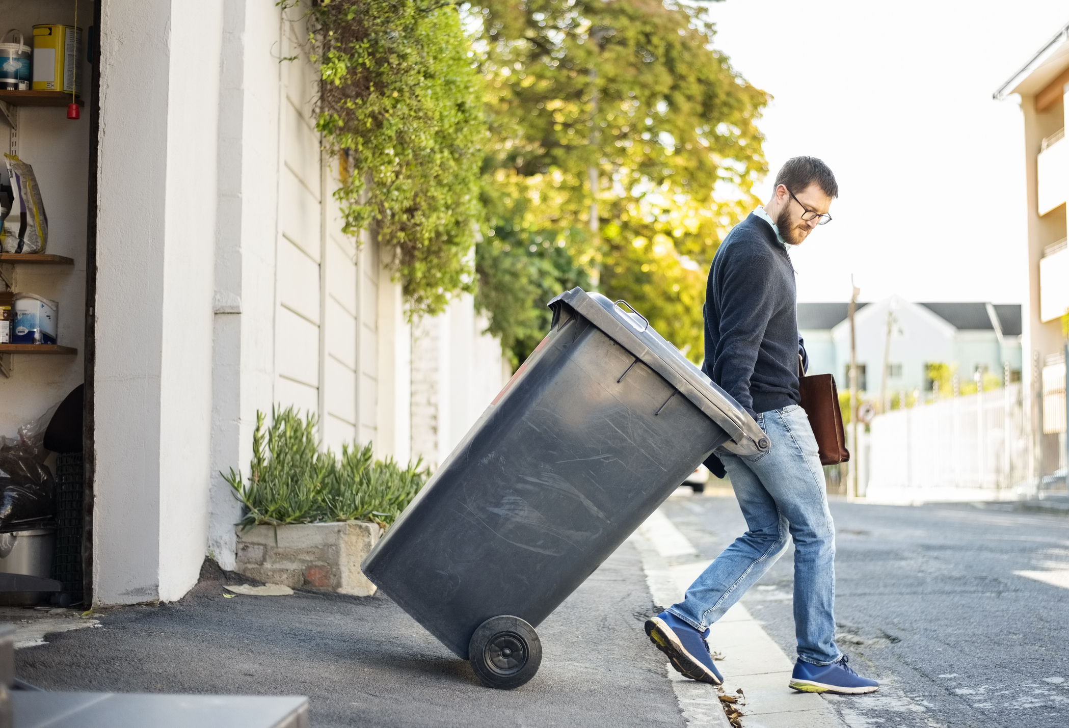 Hauling garbage