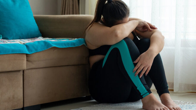 woman in workout clothes
