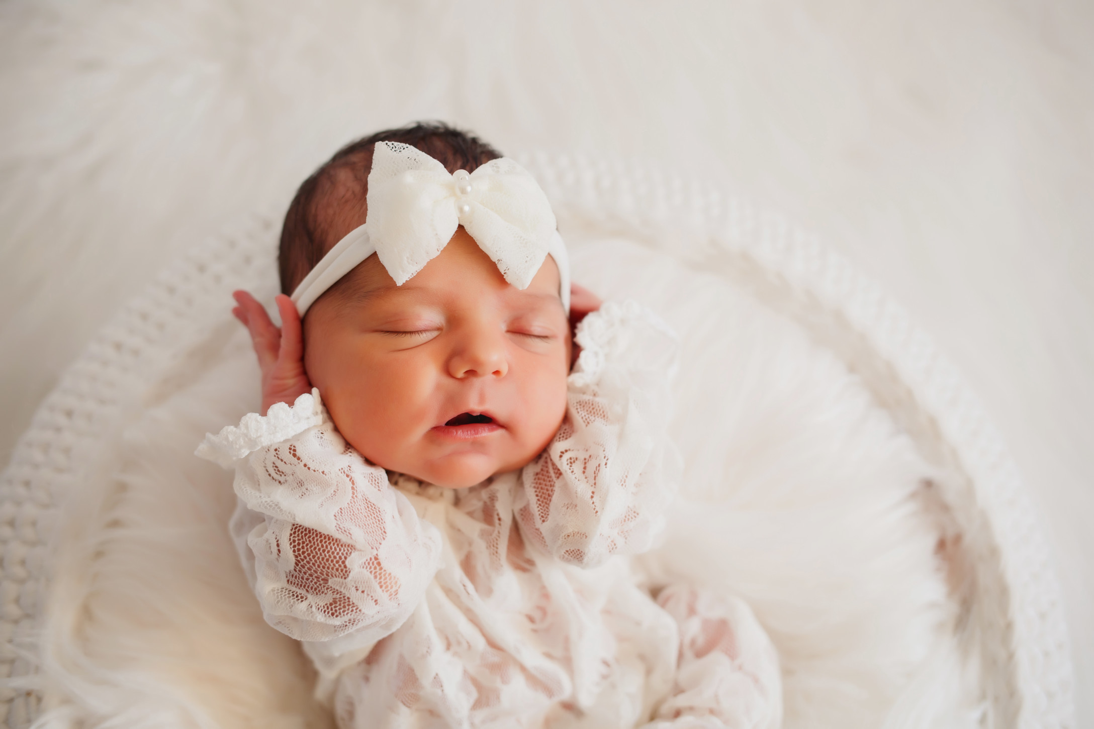 sleeping newborn baby
