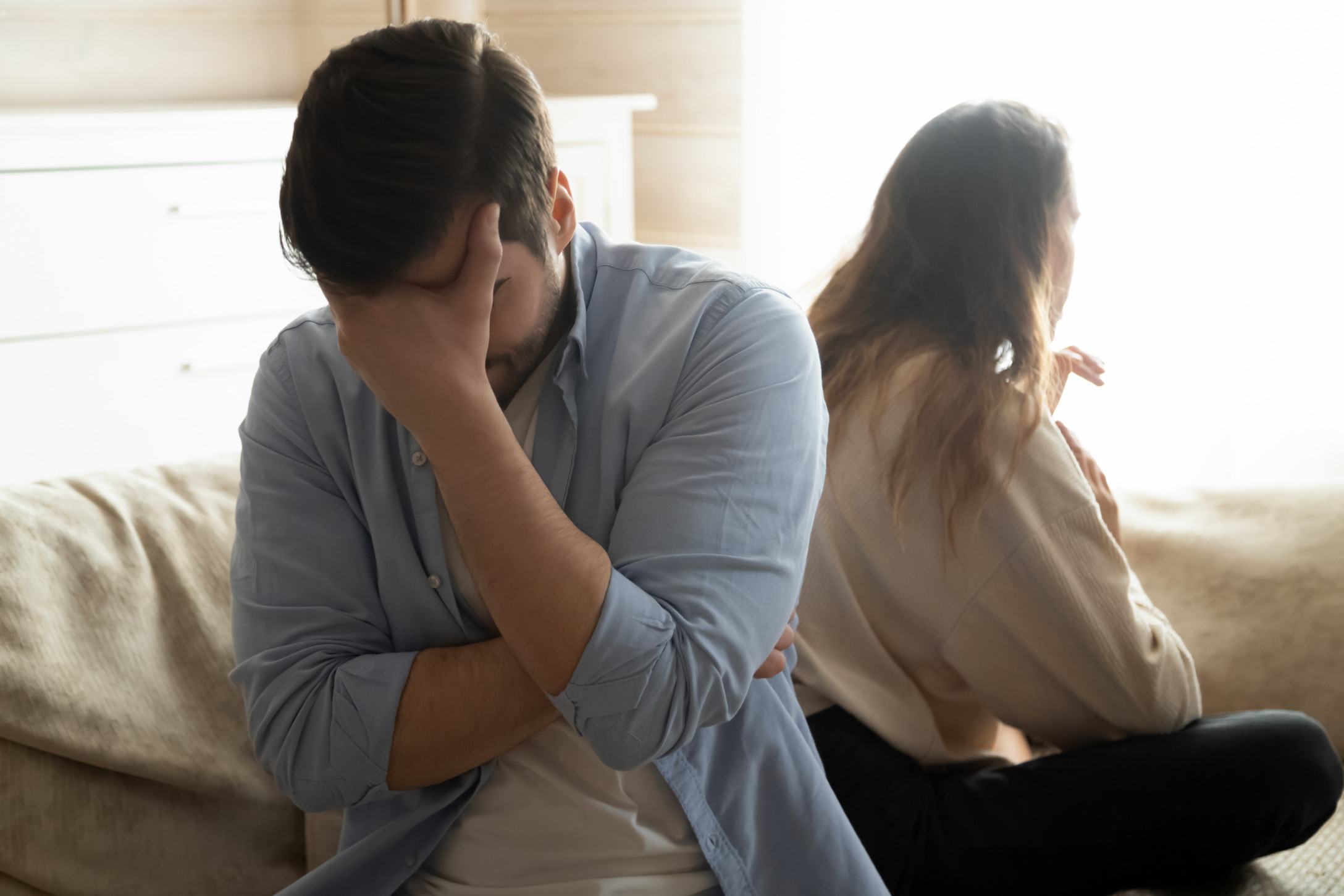 couple upset