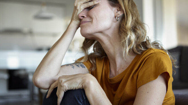 lady very upset