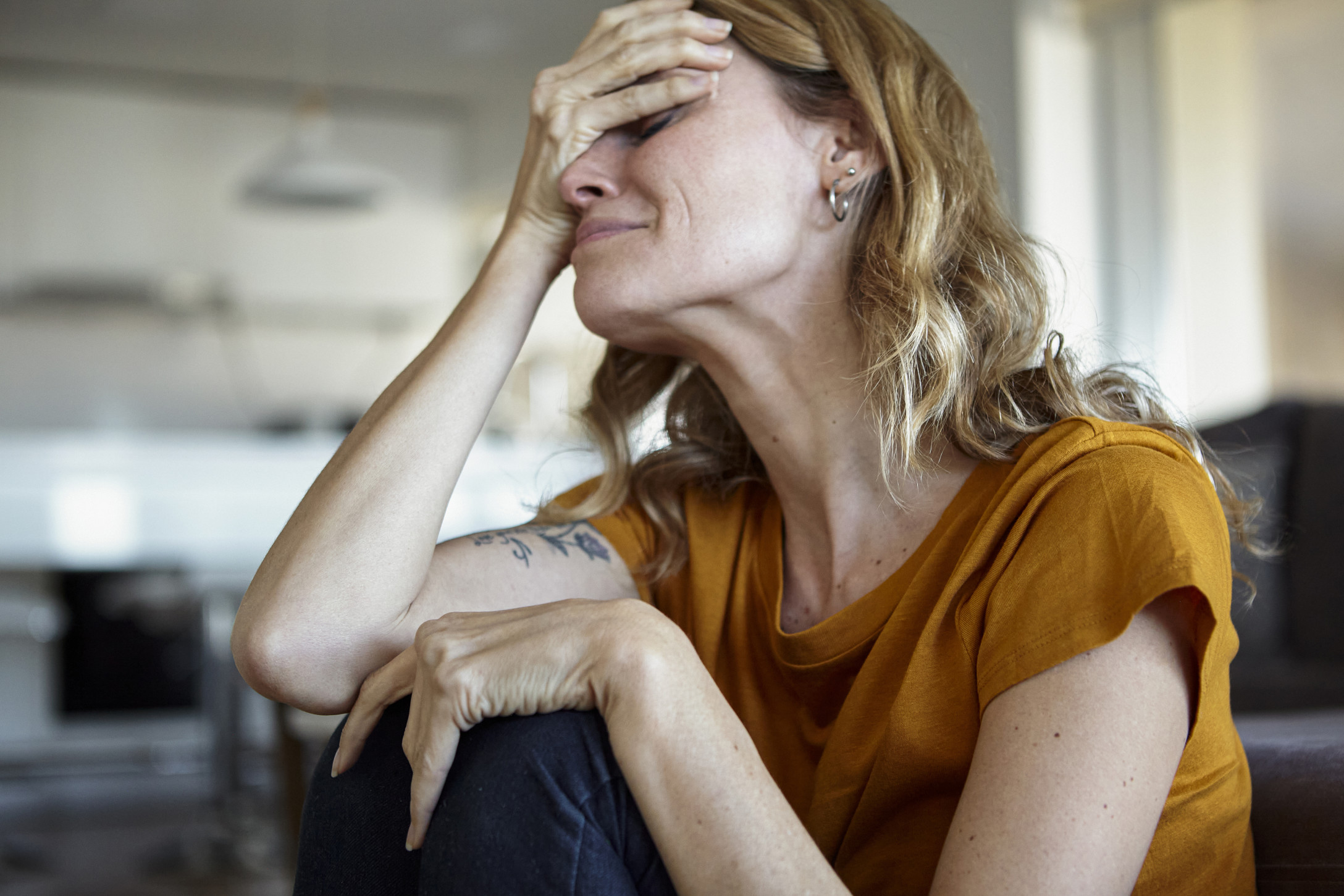 lady very upset