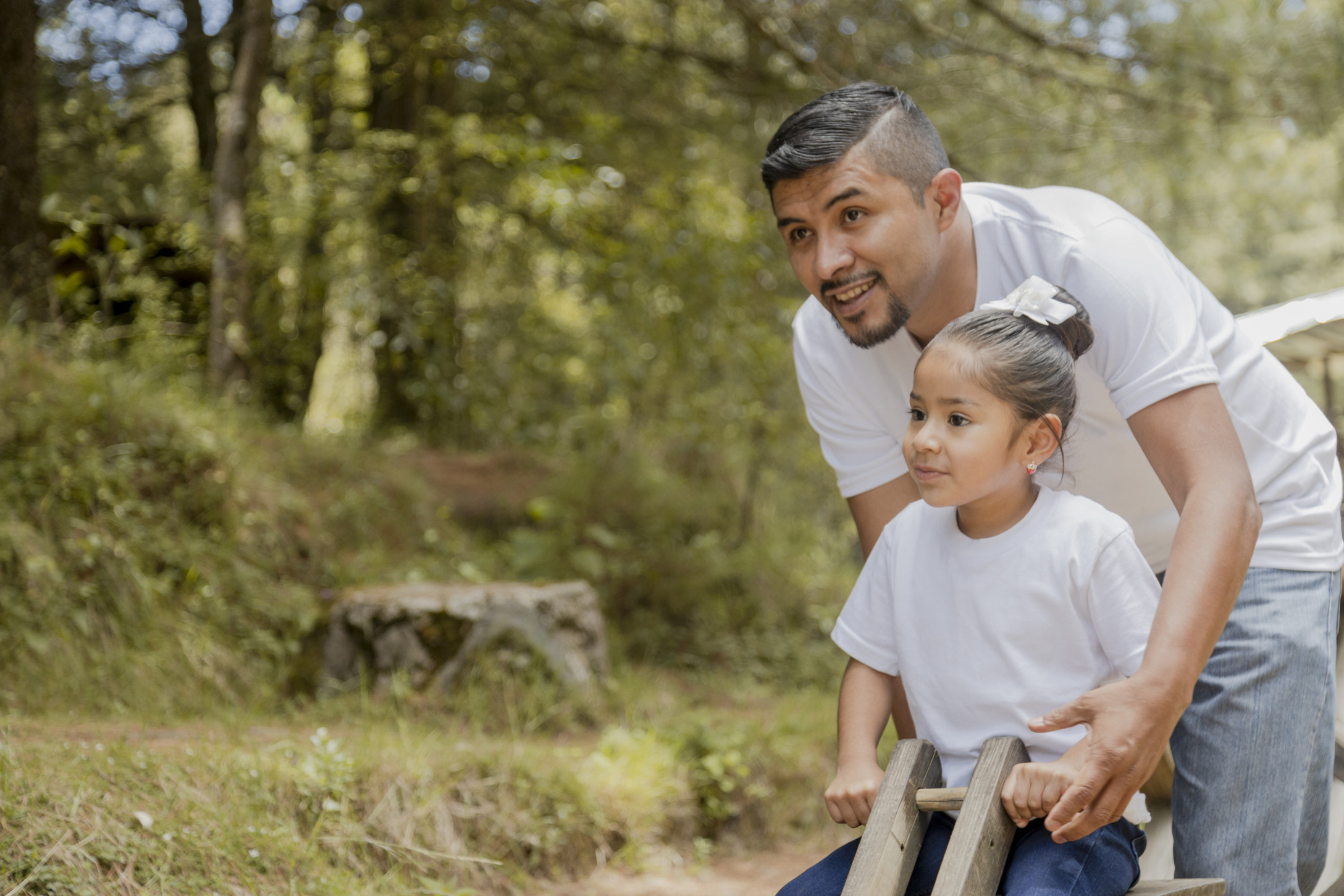 Dad and daughter