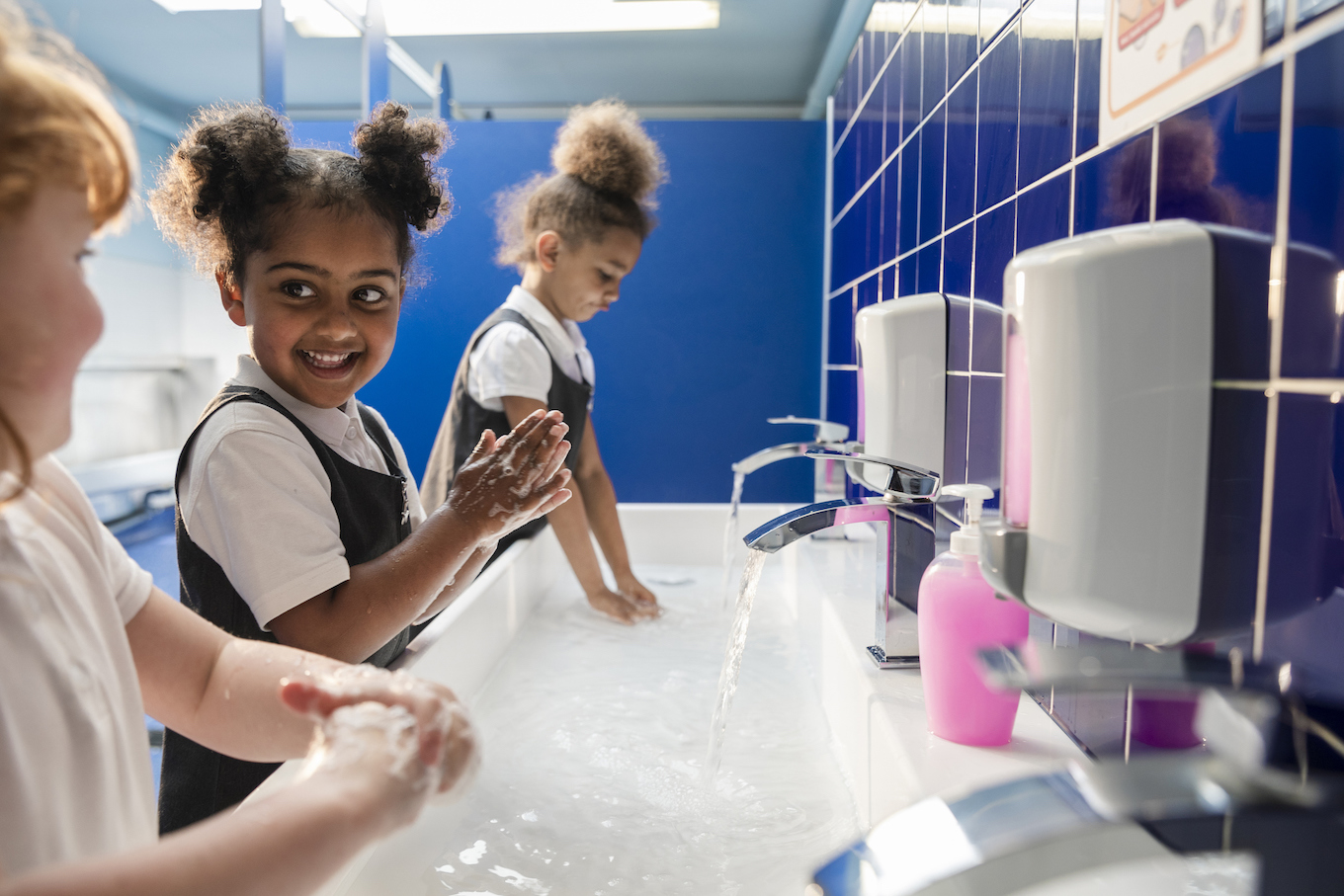 Washing Hands at School