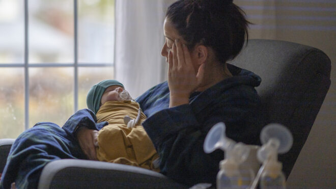 Postpartum mom