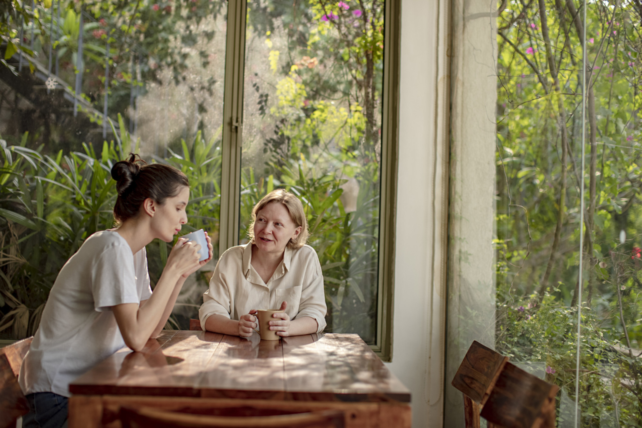 Women talking