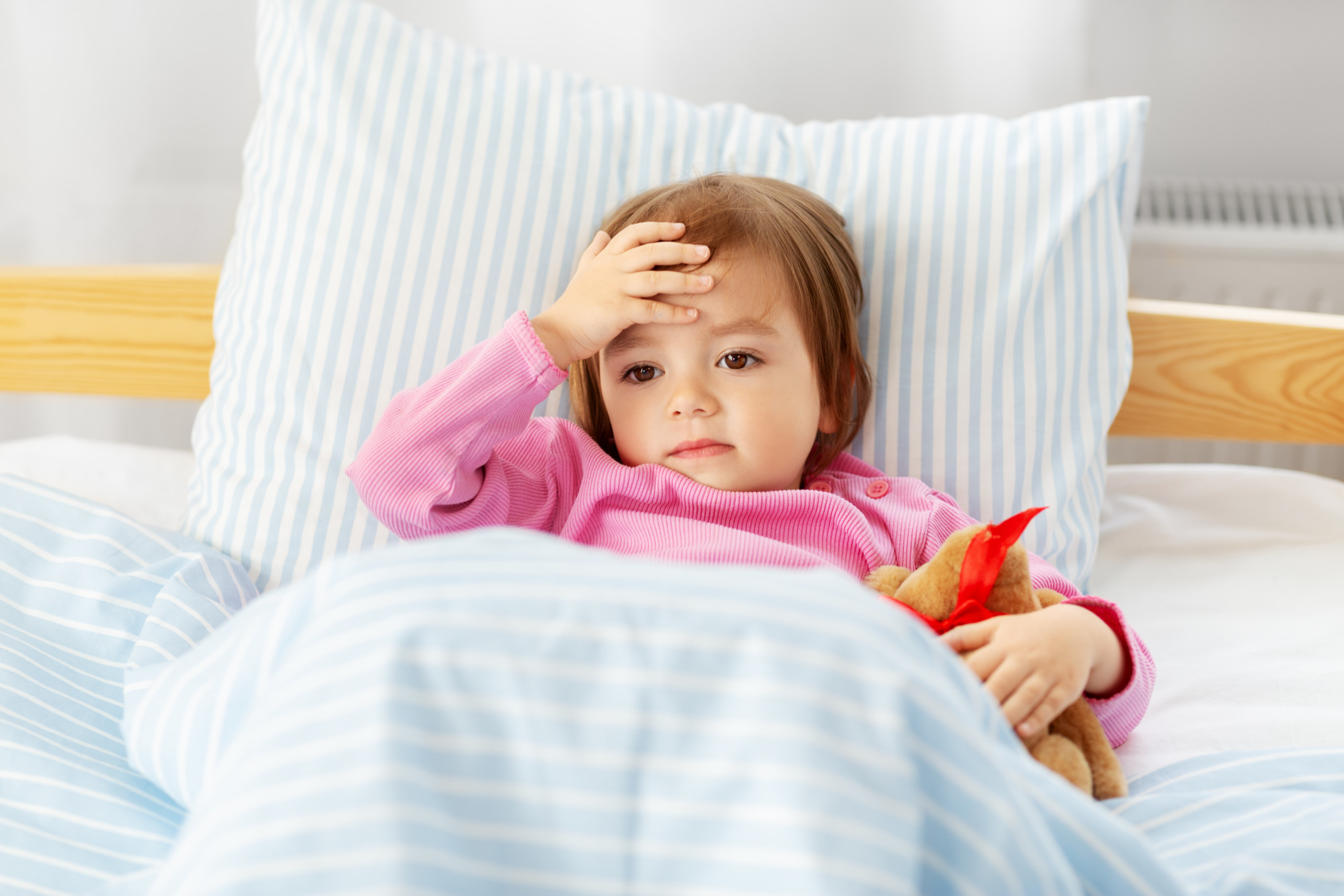 Sick Girl in bed