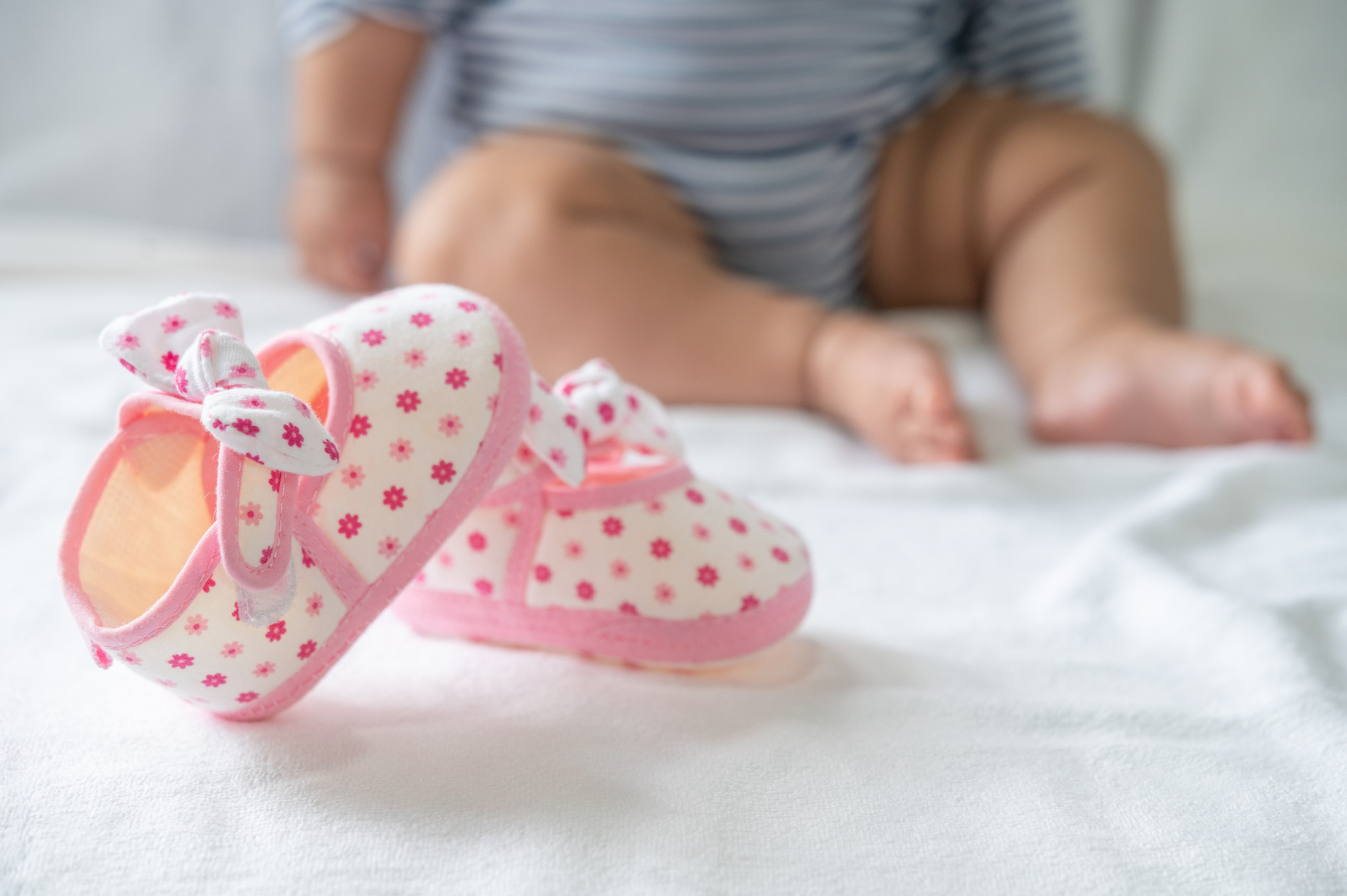 pink baby shoes