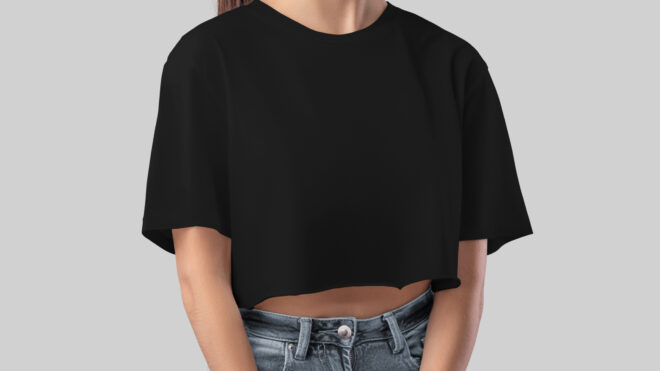 woman wearing a crop top