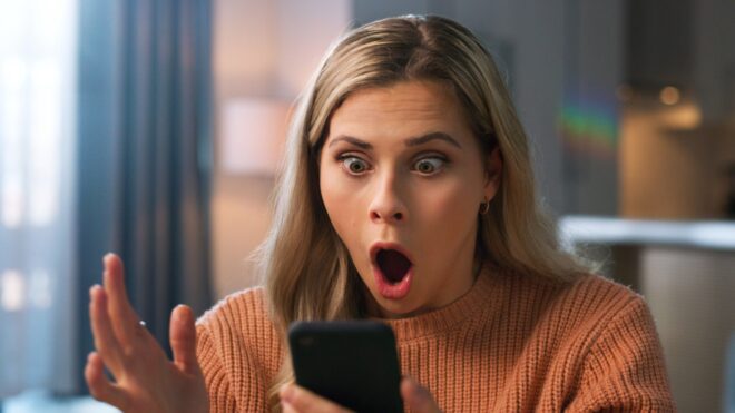 surprised woman