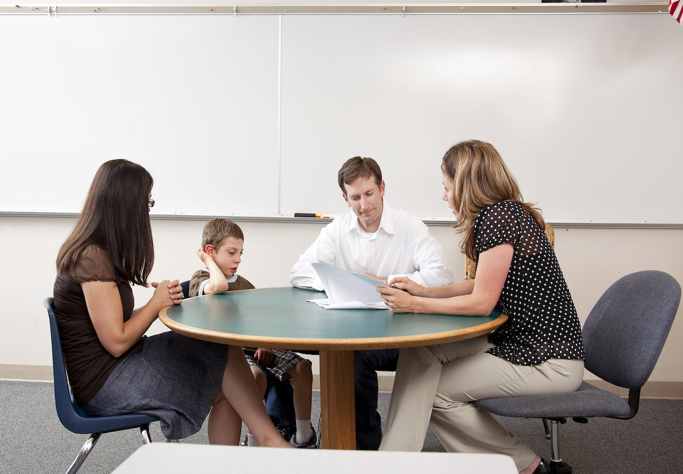 Parent Teacher Conference Including Special Needs Student