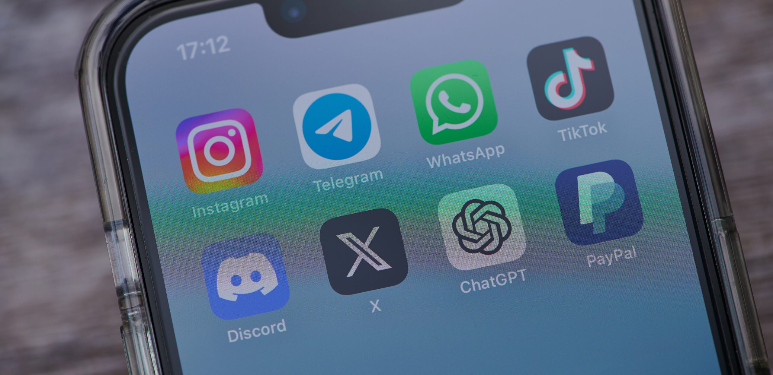 WhatsApp on phone