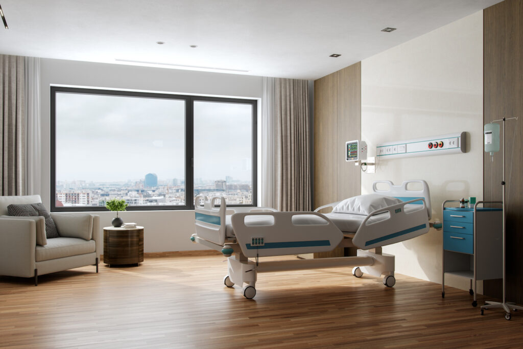 patient room in hospital