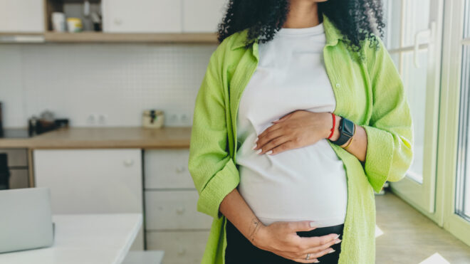 mom with baby bump