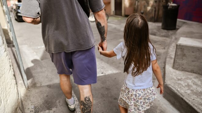 dad and daughter