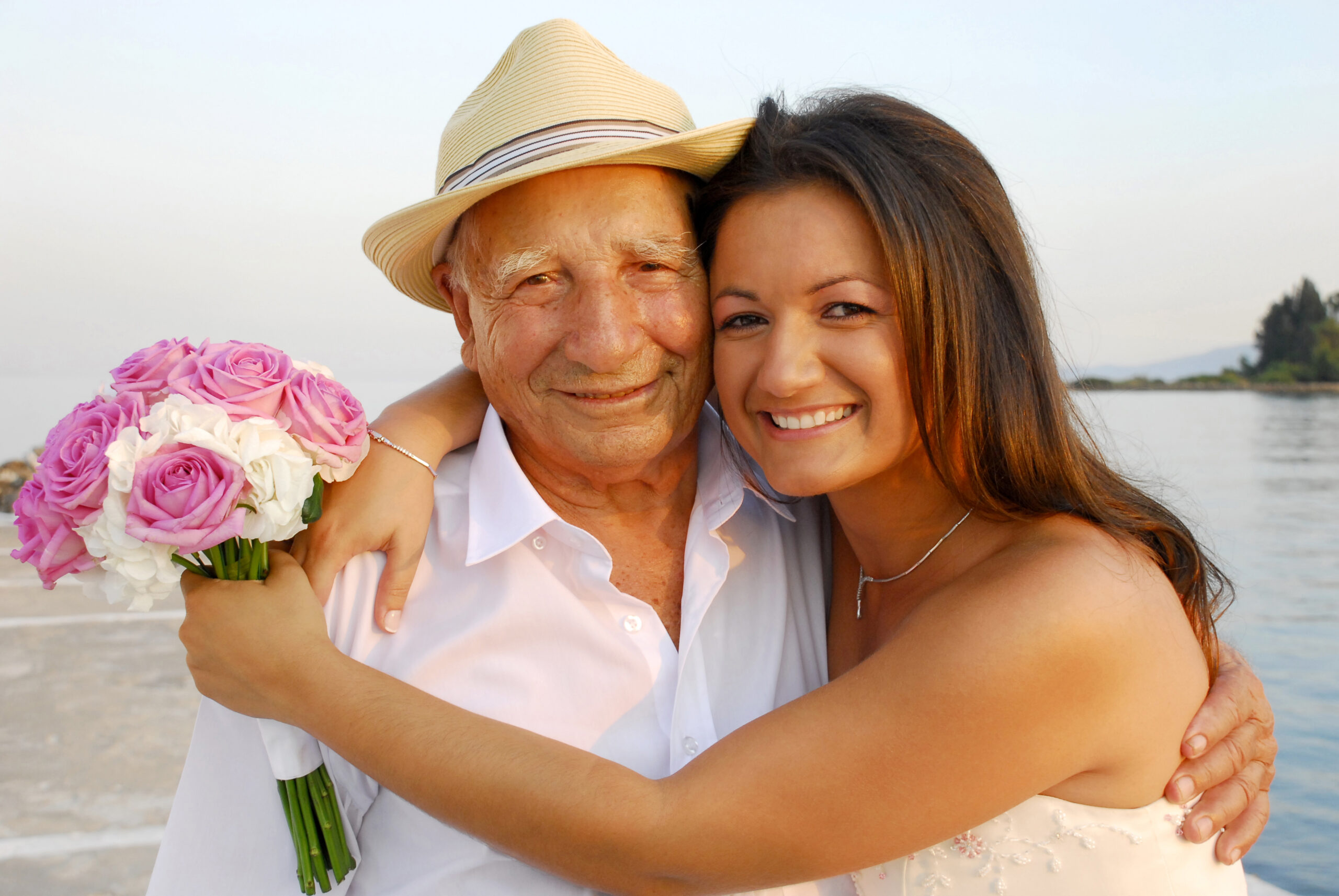 Bride with grandfather