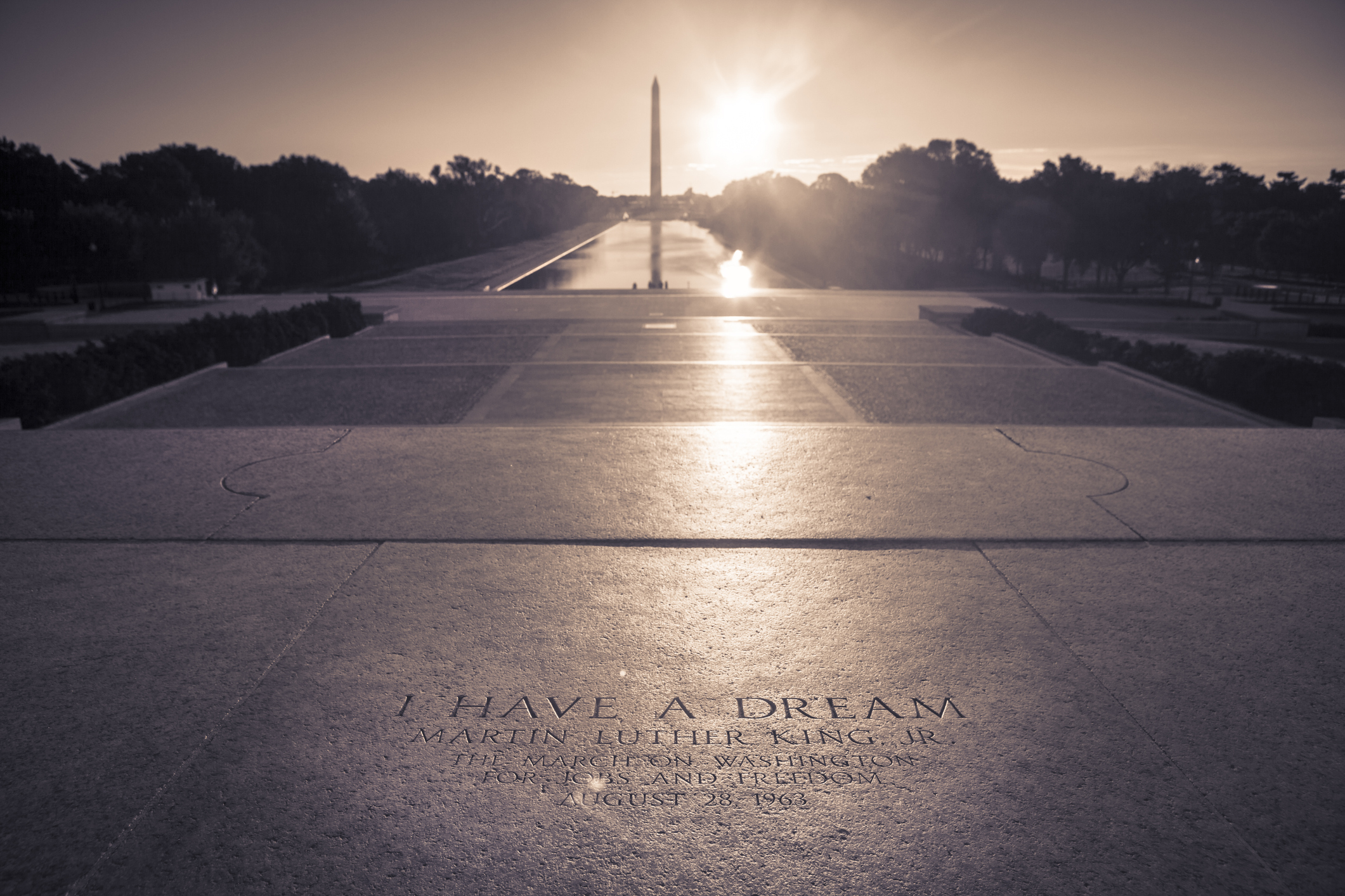 Washington Monument from the Lincoln Memorial