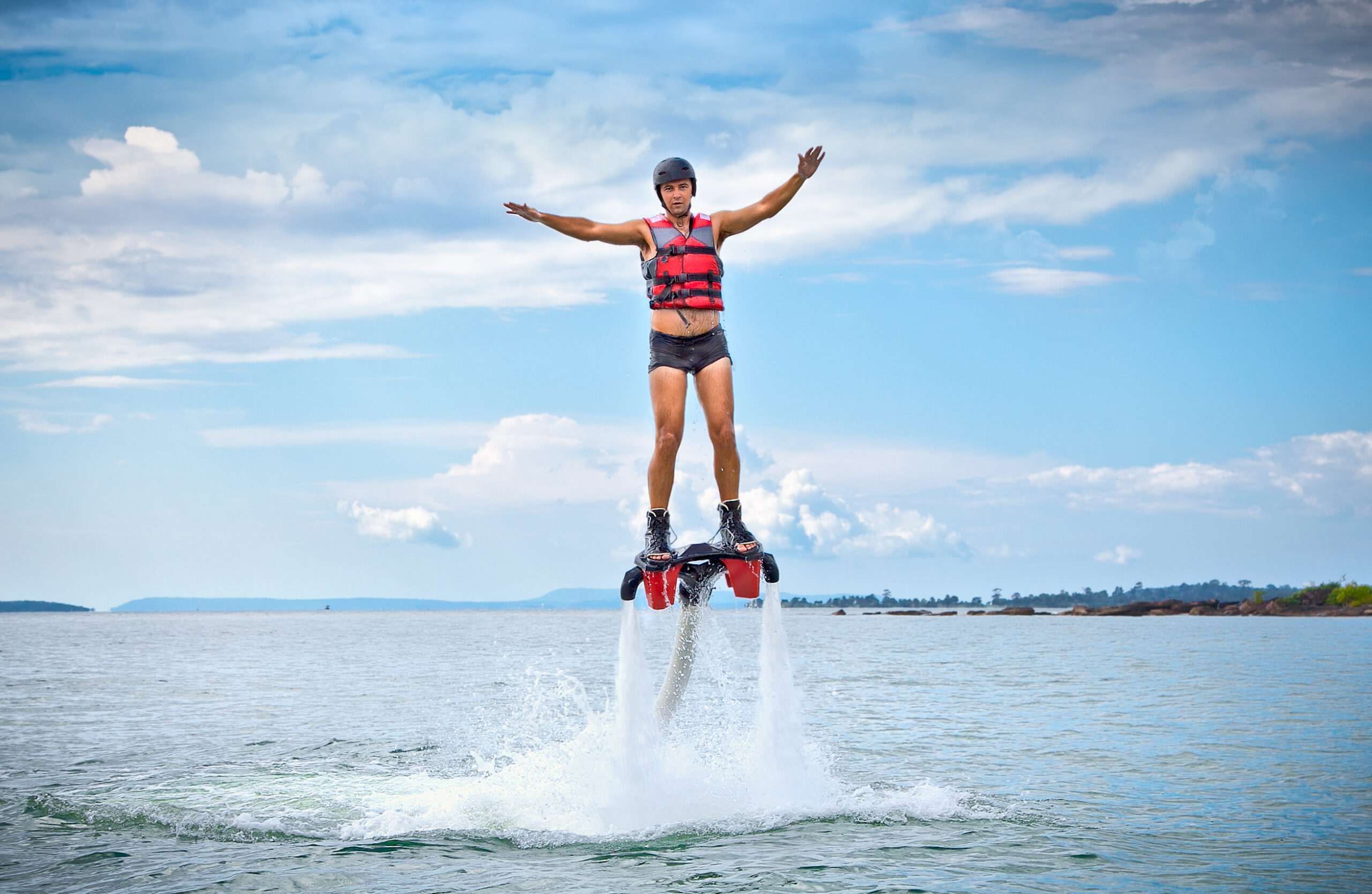 The new spectacular extreme sport called flyboard