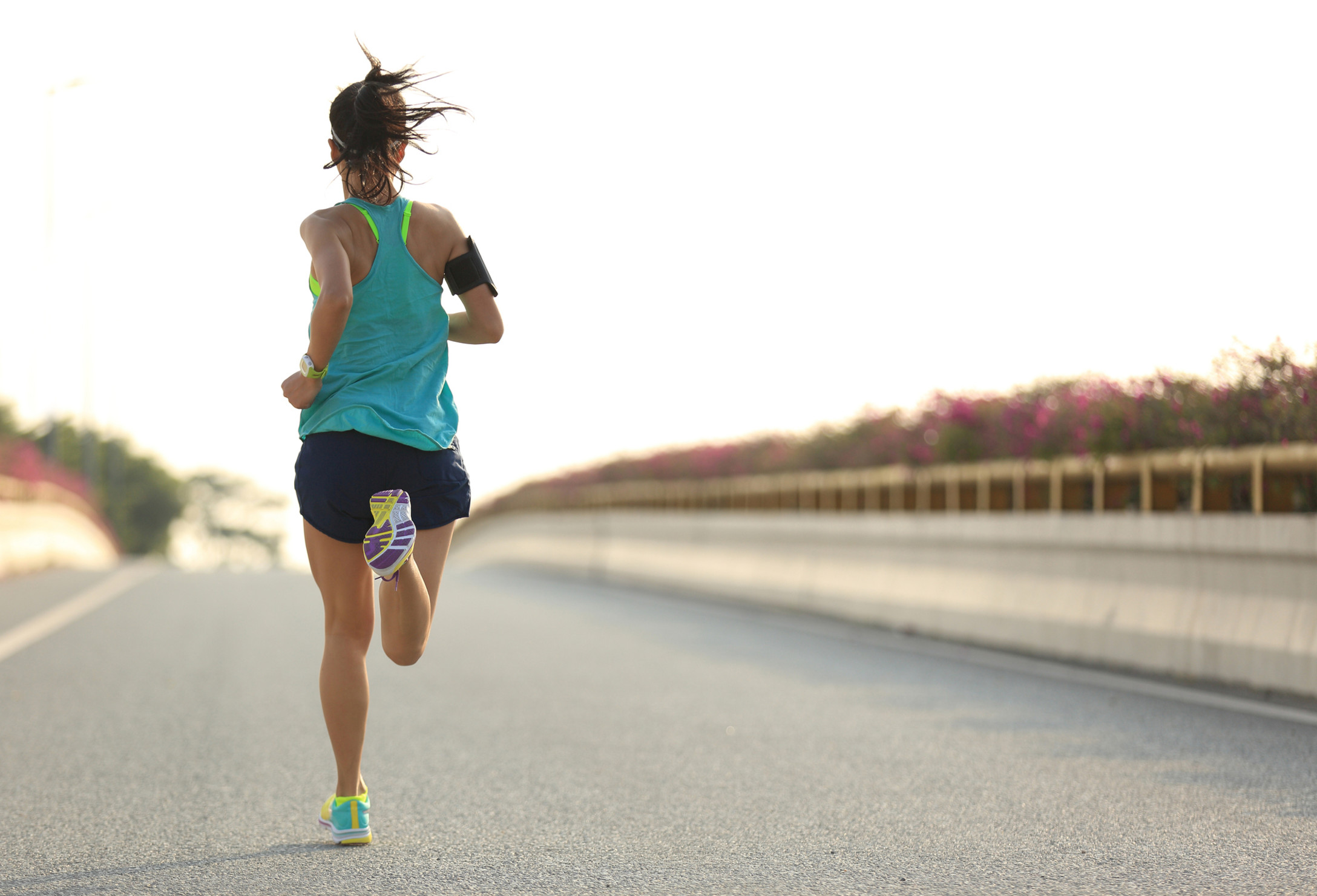 woman going for a run