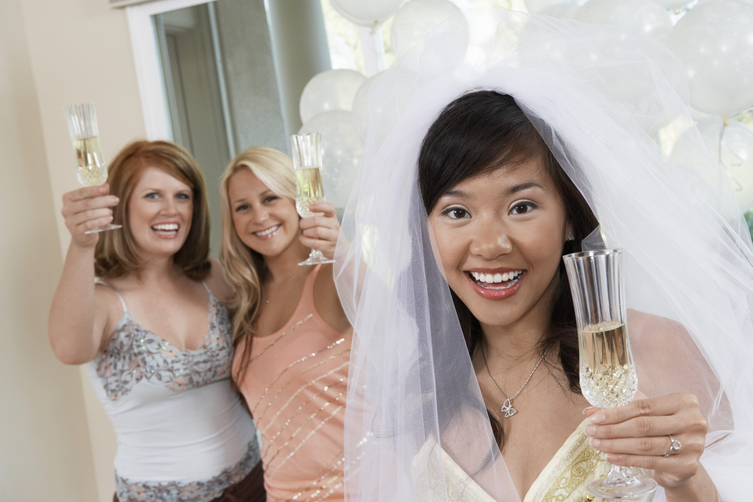 Friends at bridal shower