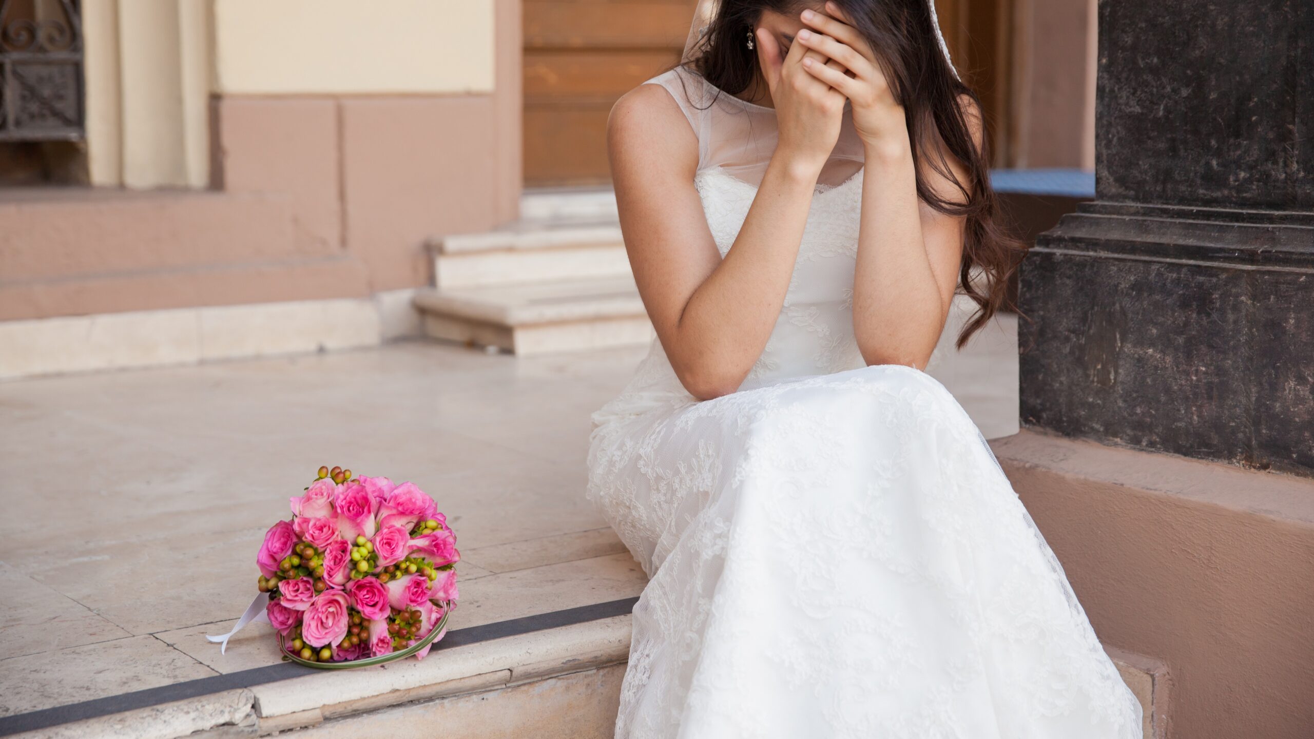 bride sad