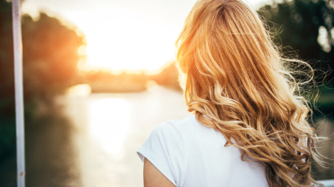gold blonde hair