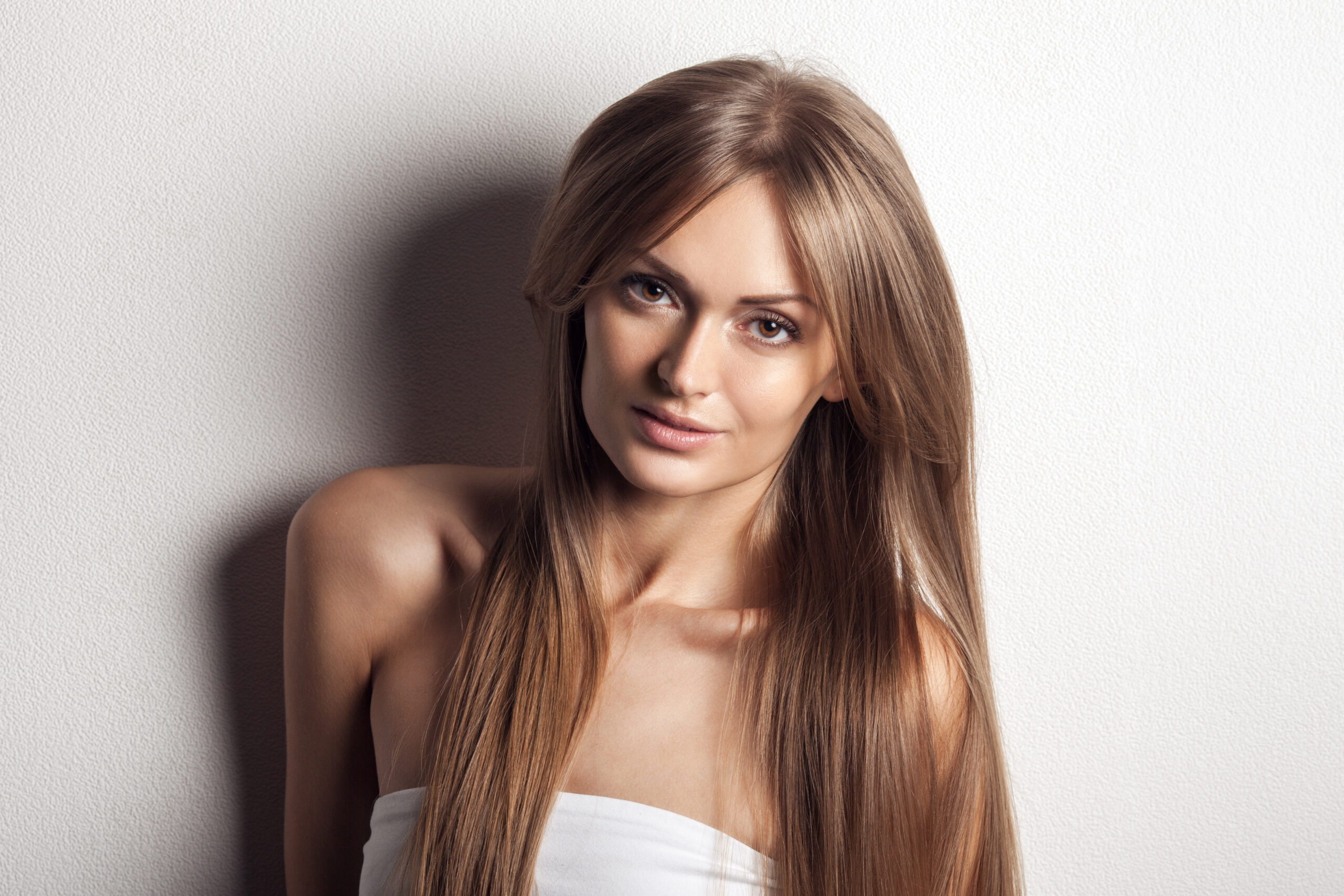 Beautiful Woman. Healthy Long Hair.