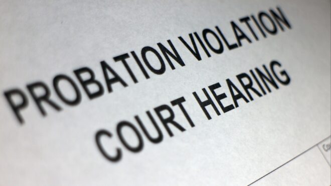 Probation violation paperwork
