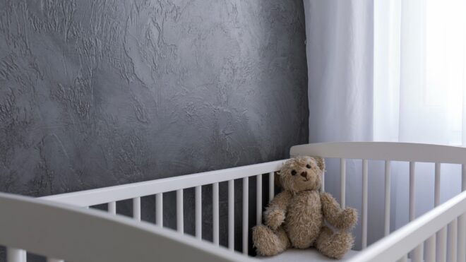 empty crib