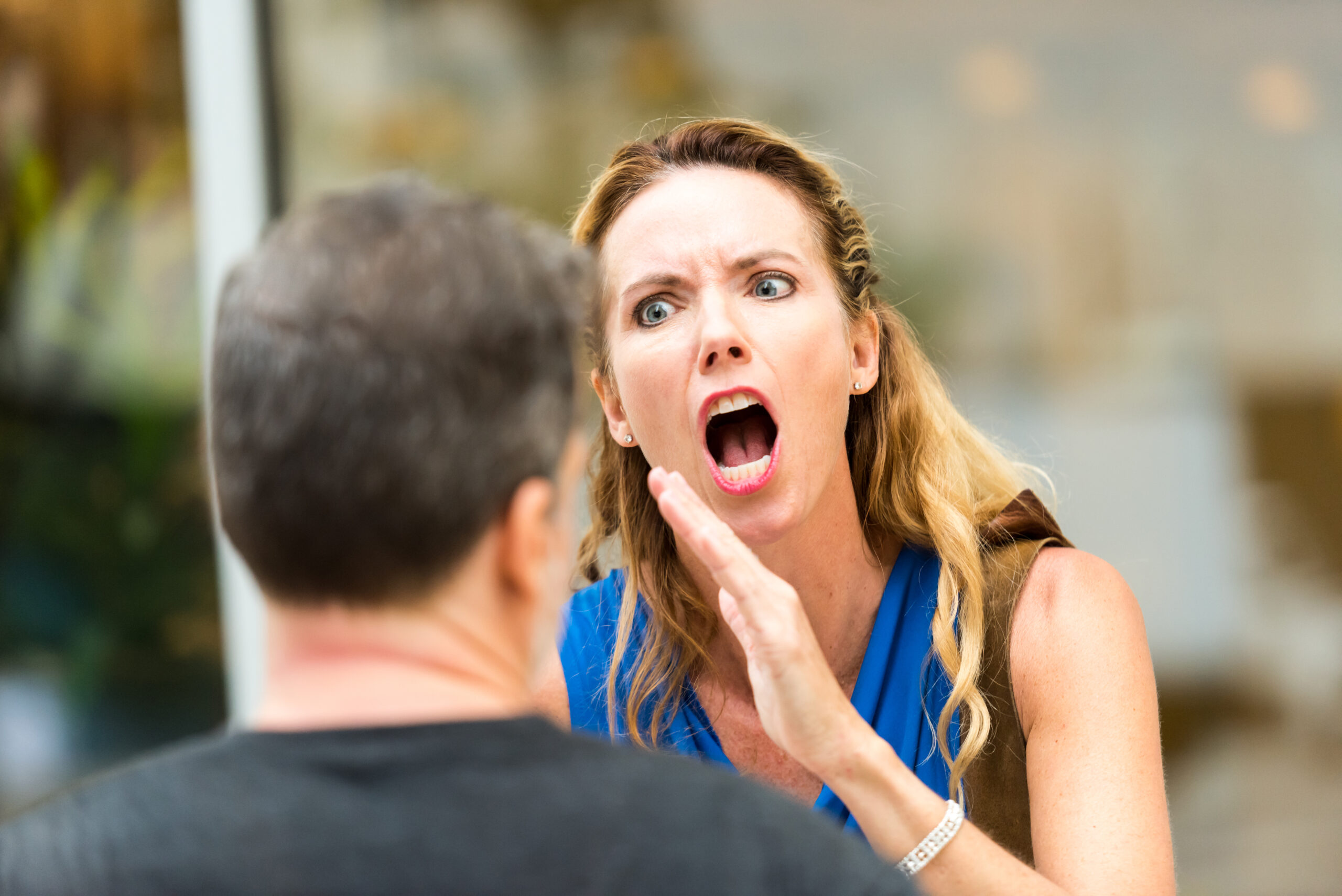 Mature Couple arguing