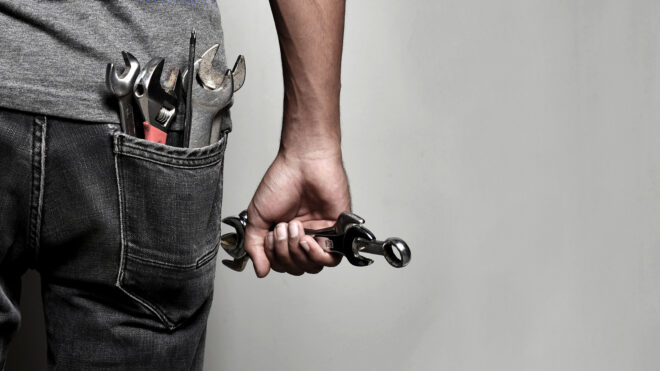 man with tools