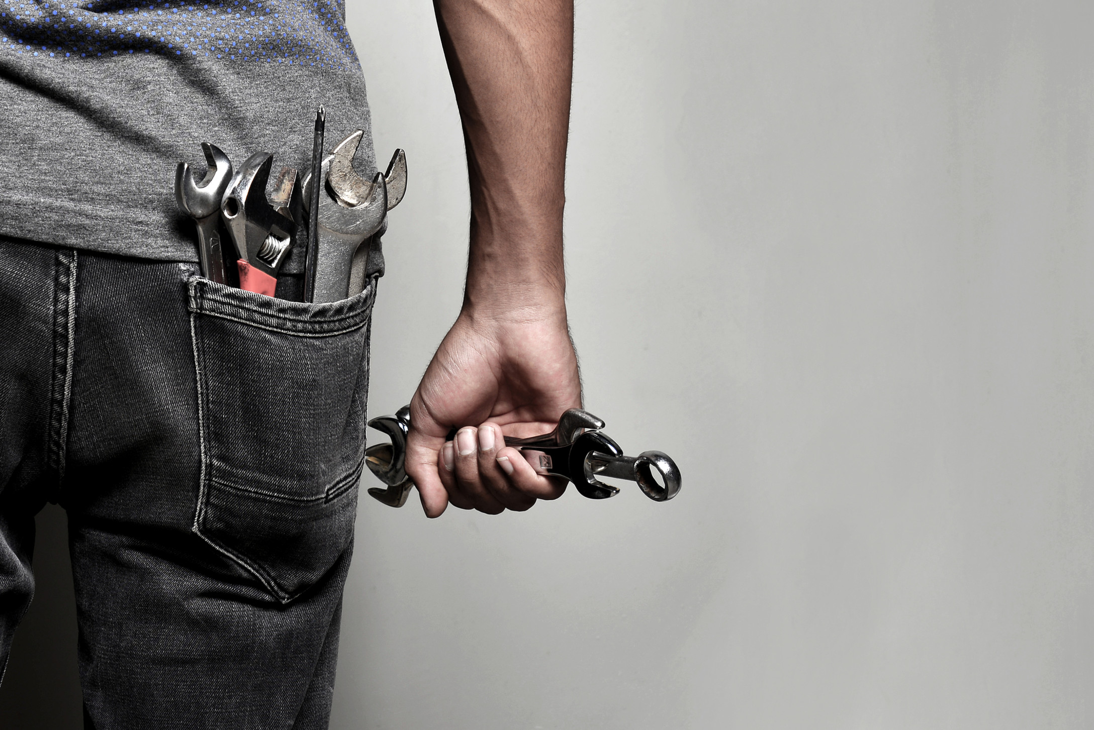 man with tools