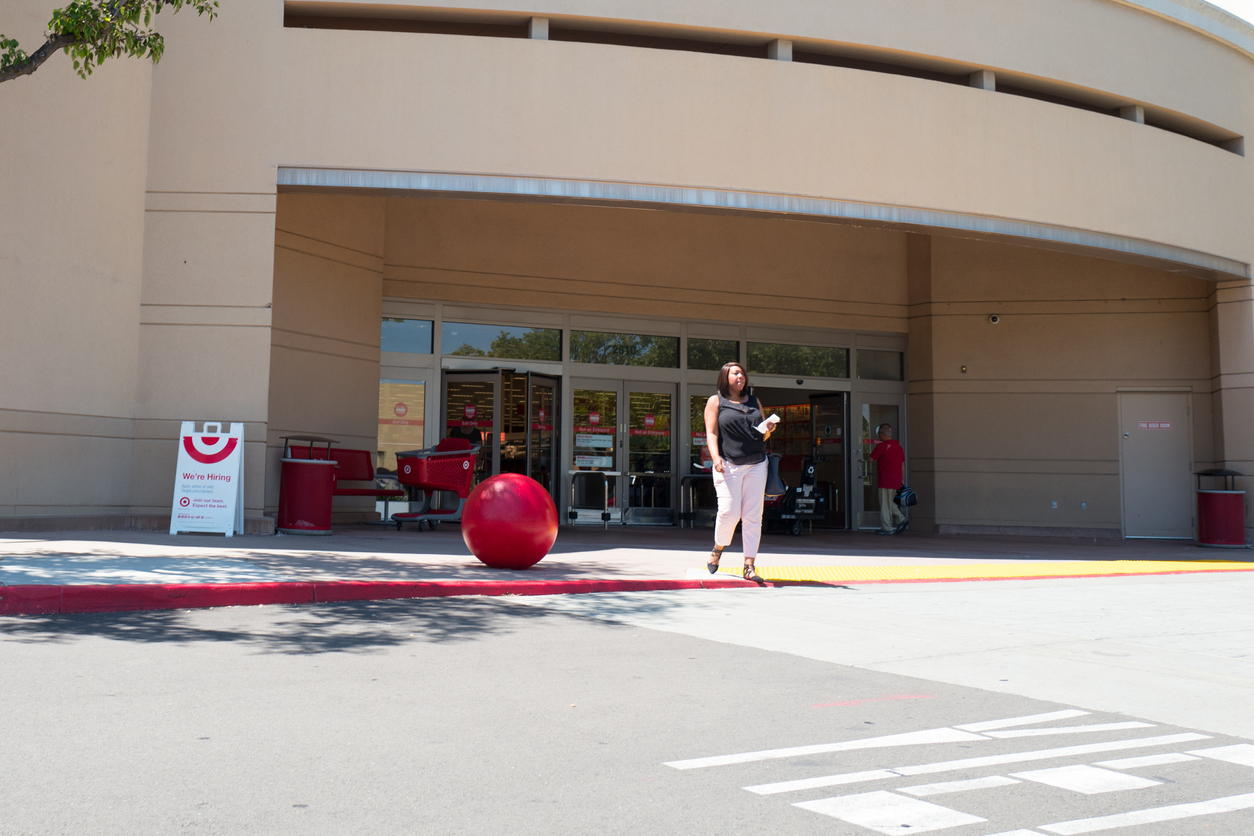 Woman Leaving Target