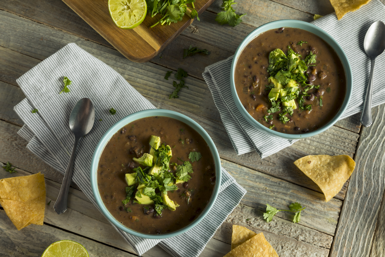 Fresh Homemade Black Bean Soup